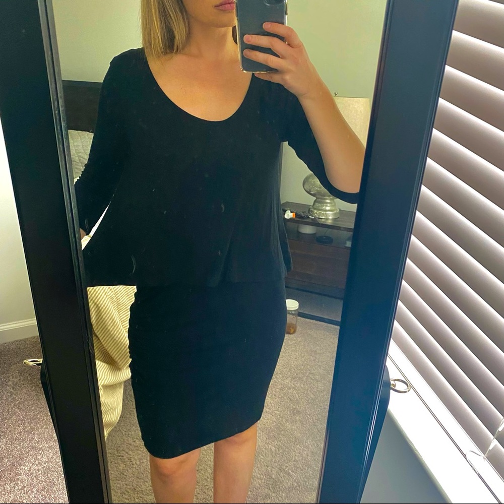 Banana Republic Layered Black Dress